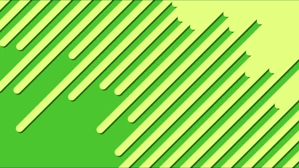Various Colorful Striped Background Transition Animations - Loop Green Yellow - Felvétel, videó