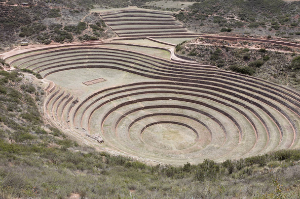 terrazas circulares en Moray
 - Foto, Imagen