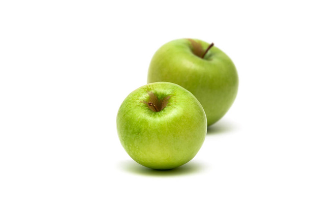 green apples isolated on white background - Zdjęcie, obraz