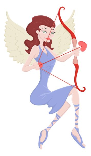 Cupid engel vector - Vector, afbeelding