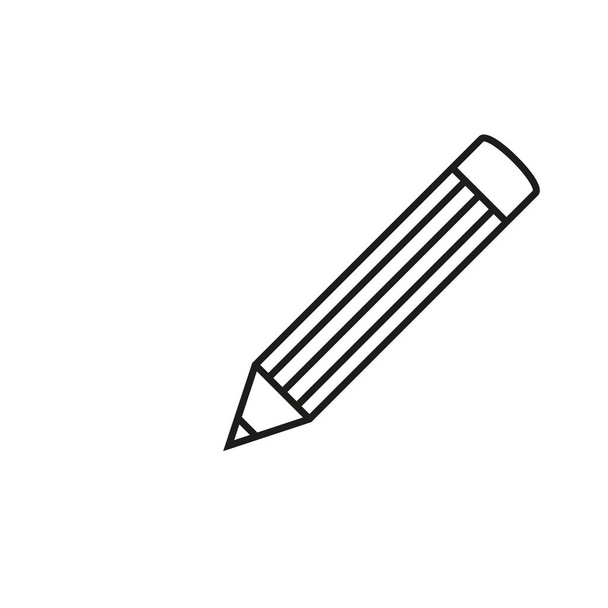 School potloodpictogram - Vector, afbeelding