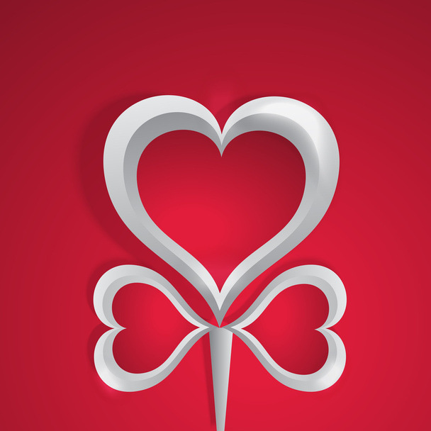 Vector background with hearts. - Vector, Image