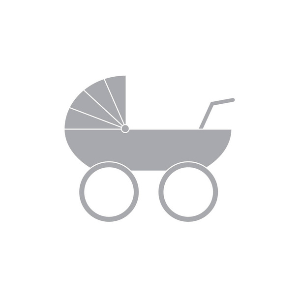 Kinderwagen, Kinderwagen Icon-Vektor-Illustration - Vektor, Bild