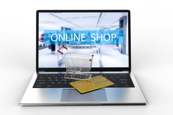 Online winkelen concept - Foto, afbeelding