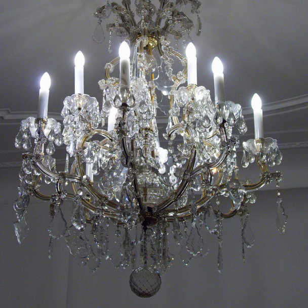 old luxury crystal ceiling light - Photo, Image
