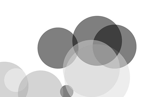 Astratto grigio cerchi illustrazione sfondo
 - Foto, immagini