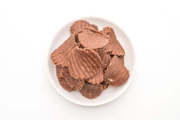 potato chips with chocolate - Valokuva, kuva