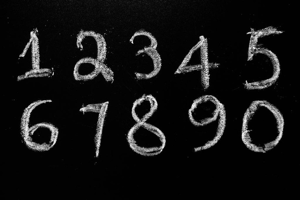 Background of numbers. from zero to nine. Background with numbers. Numbers texture - Foto, immagini