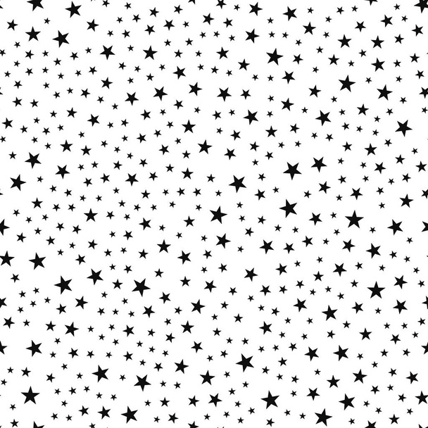 星のシームレスなパターン - ベクター画像