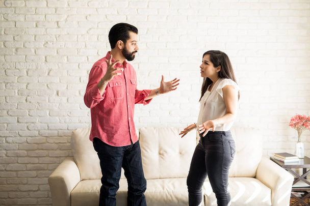 Couple having argument at home  - Photo, Image