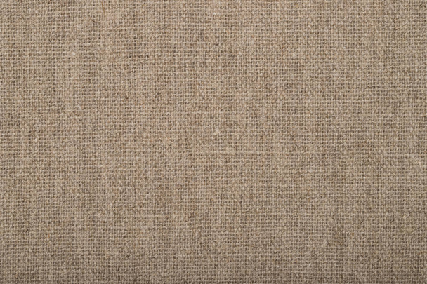 Natural Fabric Sackcloth Background Brown Color. - Фото, изображение