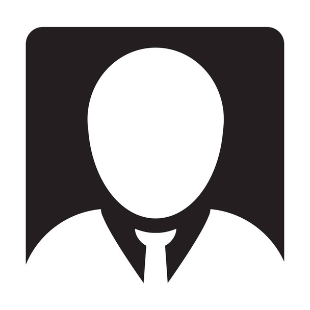 ユーザー アイコン ベクトル男性シンボル人プロフィール アバター記号 - ベクター画像