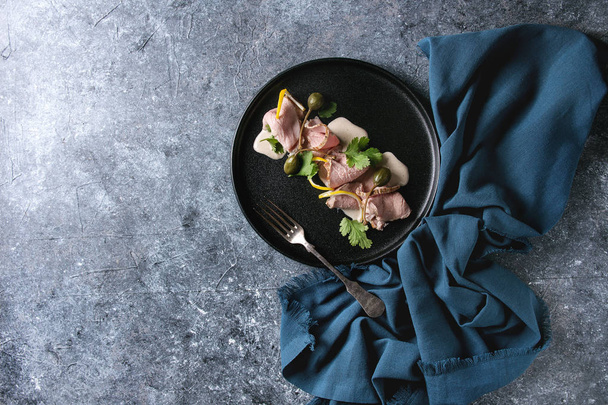 Veal with tuna sauce vitello tonnato - Fotografie, Obrázek