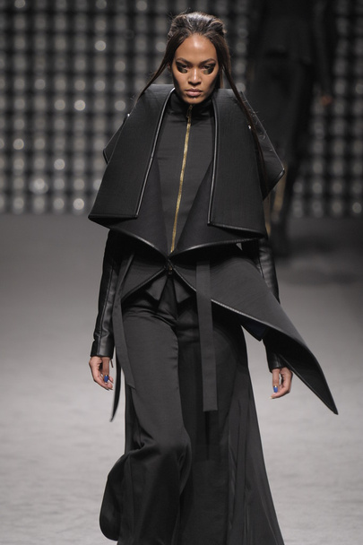 PARIS, FRANCE - MARCH 02: A model walks the runway during the Gareth Pugh Ready to Wear Fall Winter 2011 show as part of the Paris Fashion Week on March 02, 2011 - Photo, Image