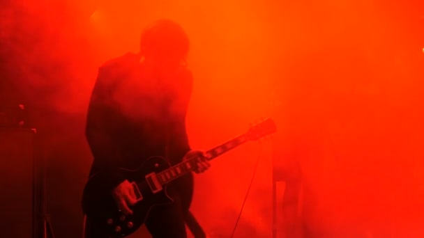 Unerkennbare Gitarristen-Silhouette - Filmmaterial, Video