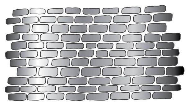 Vector isolated line pattern of a brick wall - Vector, Image