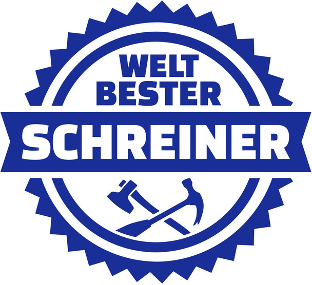 El mejor emblema alemán de ebanista del mundo
 - Vector, Imagen