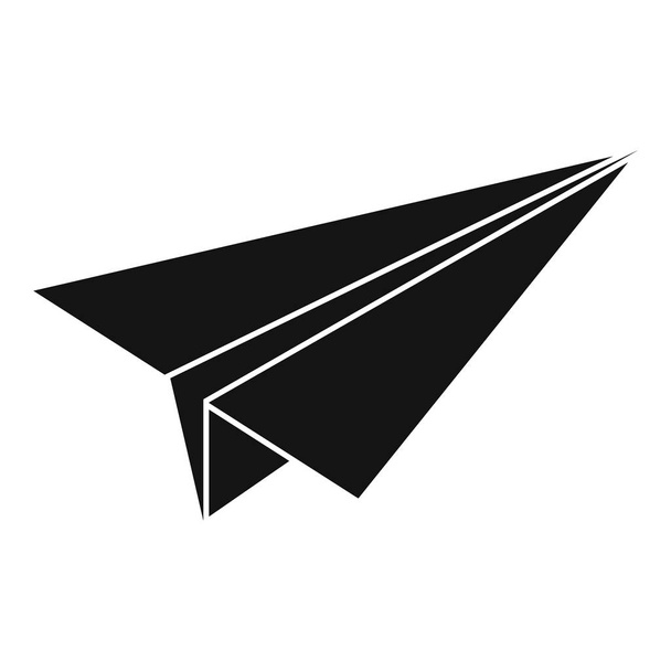Paper airplane icon, simple style - Vector, Imagen