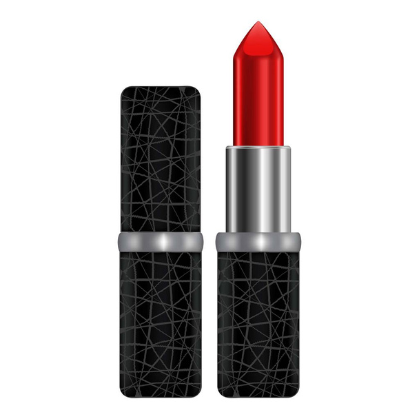 Red lipstick mockup, realistic style - Διάνυσμα, εικόνα