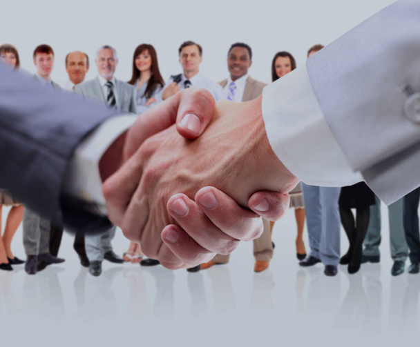 Close up of Businessmen shake hands. - Fotografie, Obrázek