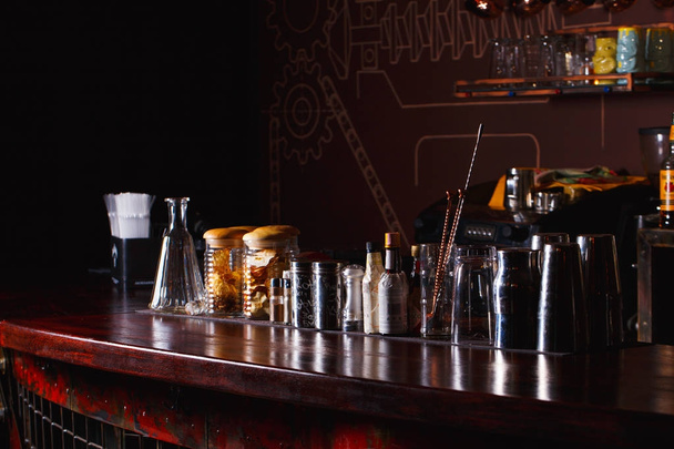 Bartender tools on bar - Foto, Bild