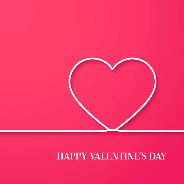 Happy Valentines Day card. - Vetor, Imagem