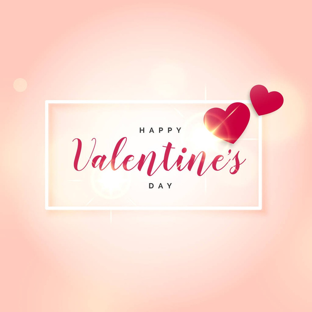 pink background with two hearts for valentine's day - Vetor, Imagem