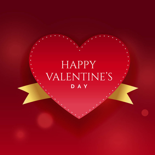 happy valentine's day beautiful background design - Vector, imagen