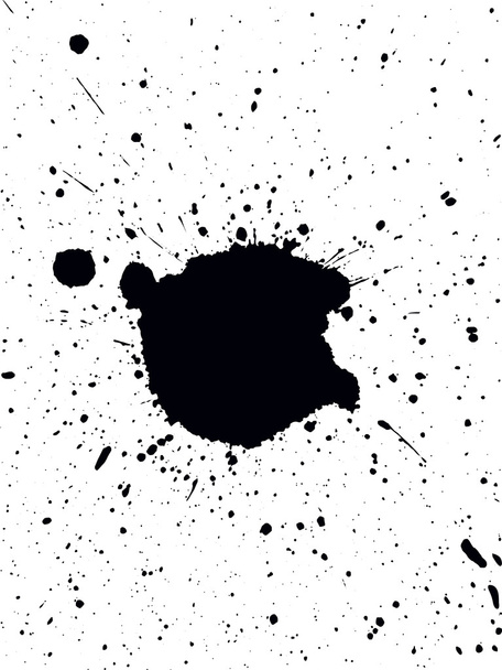 Grunge ink splash - Vector, Image