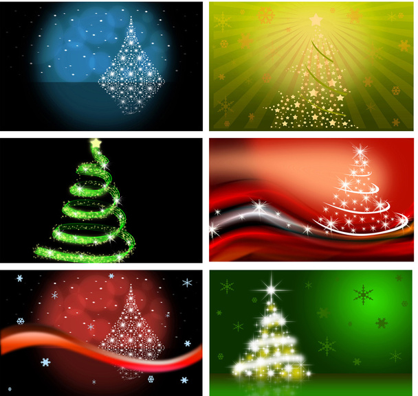 Christmas tree illustration - Foto, imagen