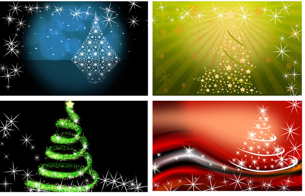 Christmas tree illustration - Foto, Imagem