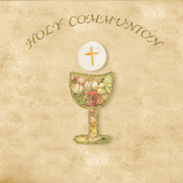 Primeira Sagrada Comunhão convites cartões
 - Foto, Imagem