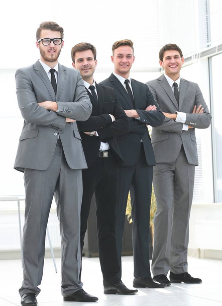 portrait of business team on white background - Fotó, kép