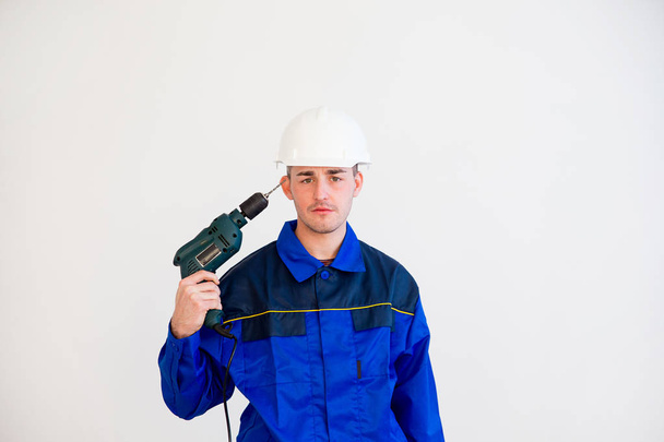 Male worker in hardhat - Photo, image
