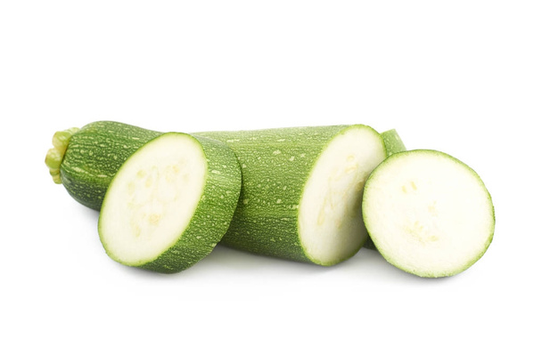 Green zucchini plant isolated - Foto, imagen