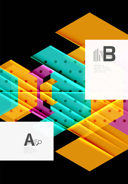 Барвистий фон з абстрактними формами
 - Вектор, зображення
