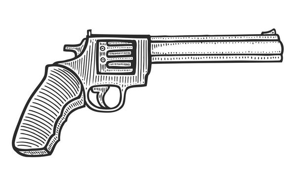Zbraň revolver pistole - Vektor, obrázek