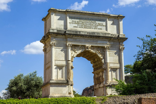 Łuk Tytusa, Forum Romanum, Rzym, Włochy - Zdjęcie, obraz