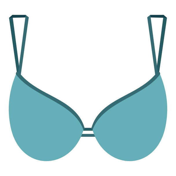 Blue bra icon isolated - Vector, afbeelding