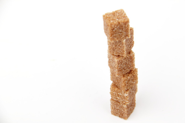Brown sugar cubes - Foto, Imagem