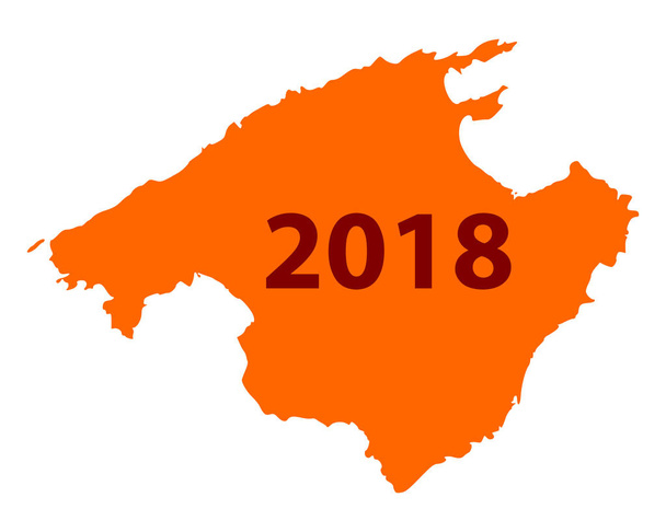 Map of Mallorca 2018 - Vector, Image
