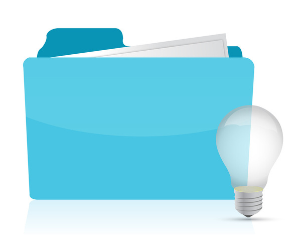 Folder with Ideas - Foto, imagen