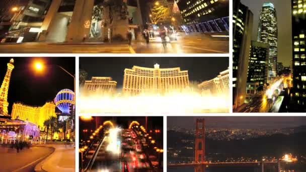 Монтаж Изображений Города Западного побережья, США
 - Кадры, видео