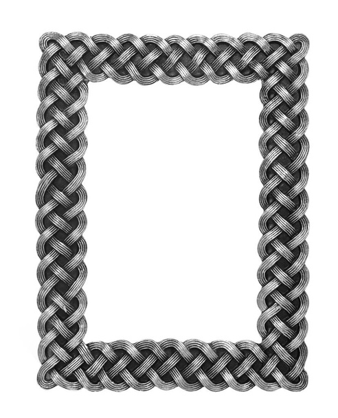 Metalen frame op wit - Foto, afbeelding