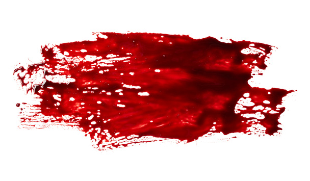 Kiterjedésű vérfolttal elszigetelt fehér background - Fotó, kép
