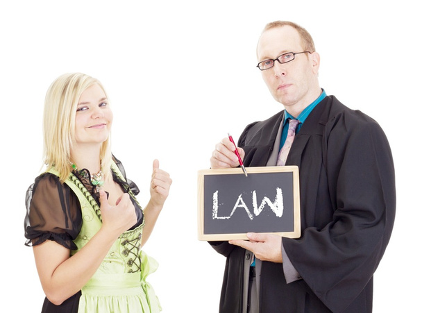 Young woman needs help: law - Фото, изображение
