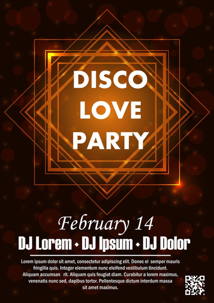 Party poster vector background - Vector, Image