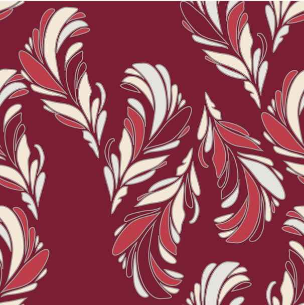 Seamless Floral Pattern With Flowers - Vector, Imagen