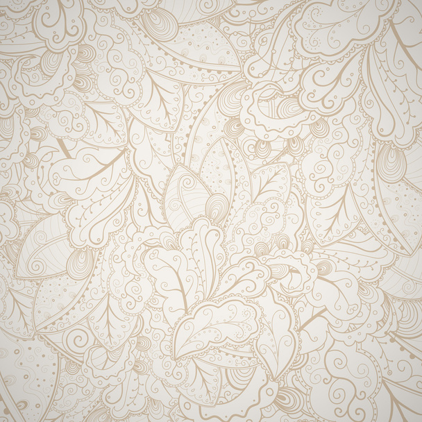 Floral abstract hand-drawn background. - ベクター画像