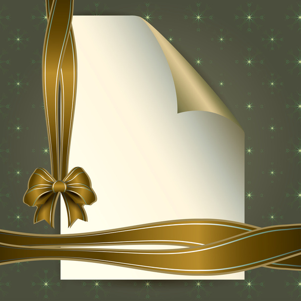Note paper and bow for your message - Vector, Image